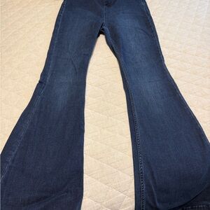 We The Free Dark Blue Flare Jeans